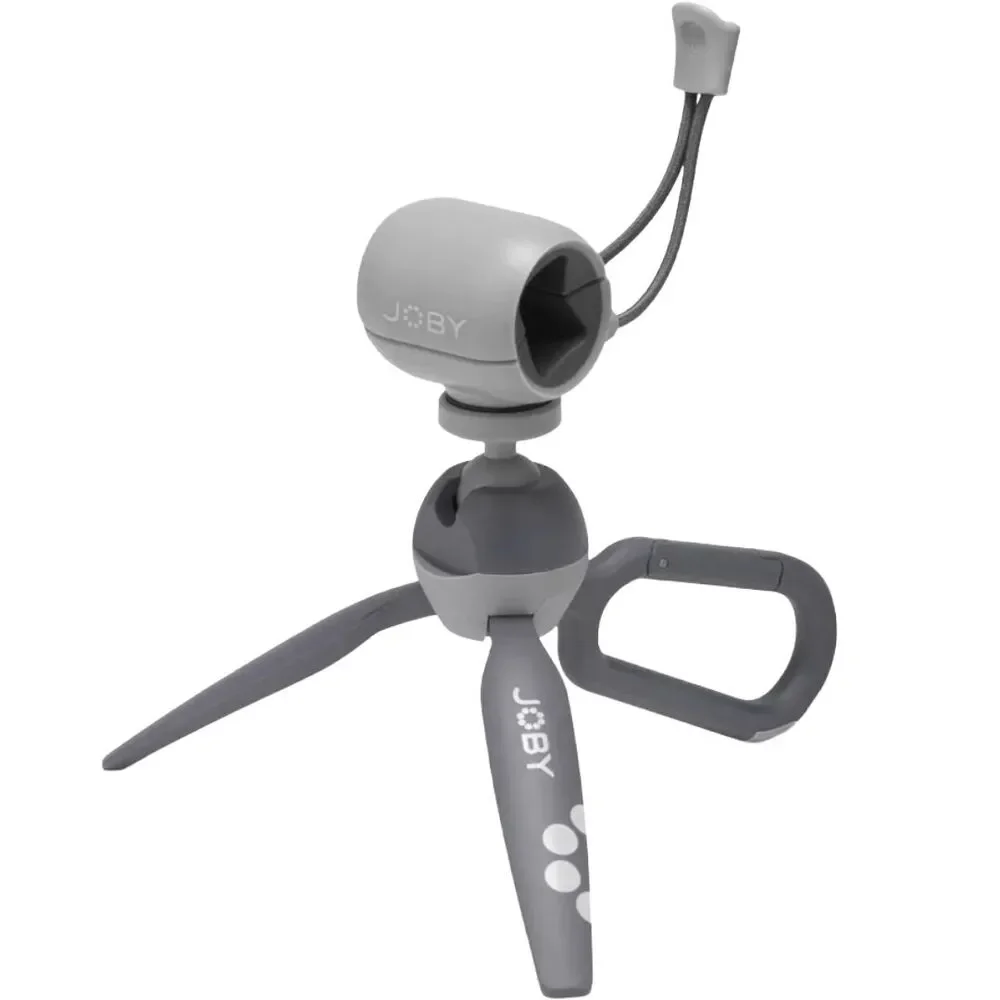 JOBY HandyPod Clip Tripod Phone Mount Foldable Tabletop Grey Vlogging Camera